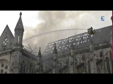 Nantes : incendie basilique St Donatien