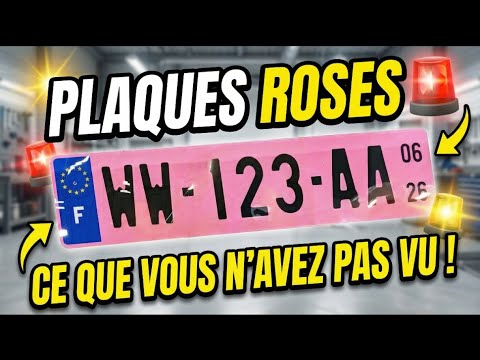 💥 CHOC ! La France adopte la PLAQUE D'IMMATRICULATION ROSE... Le Coup Fatal Contre la Fraude ?