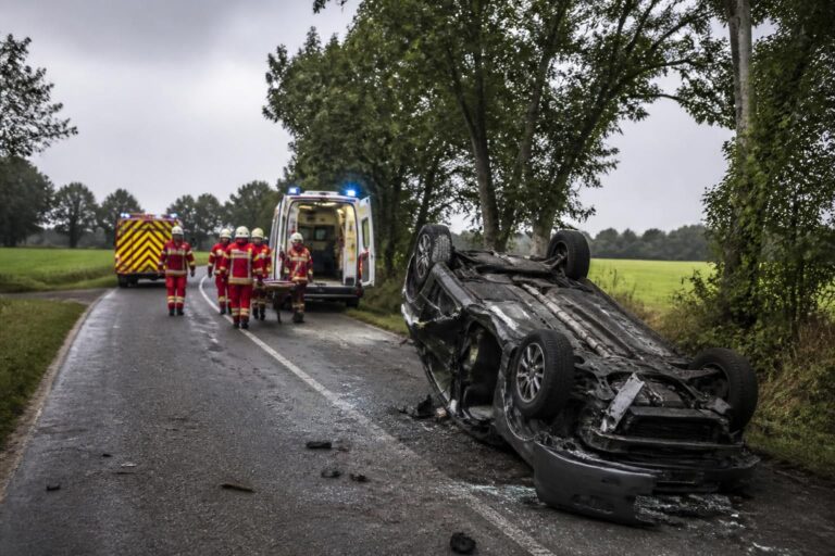 accident spectaculaire dans l’orne : un homme de 55 ans gravement blessé suite à plusieurs tonneaux en voiture. retour sur les circonstances et les interventions des secours.