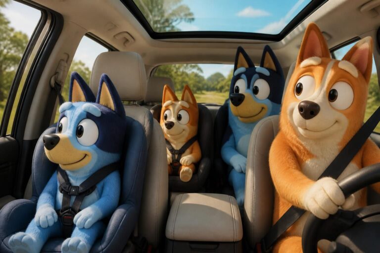 découvrez le résumé de l'épisode 'en voiture' (s03e20) de bluey, diffusé le dimanche 26 juillet 2026 sur disney junior. retrouvez toutes les aventures de bluey et sa famille dans cet épisode captivant.